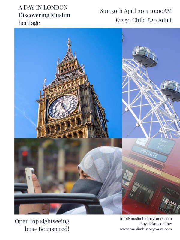 London sightseeing bus tour discovering secret Muslim heritage